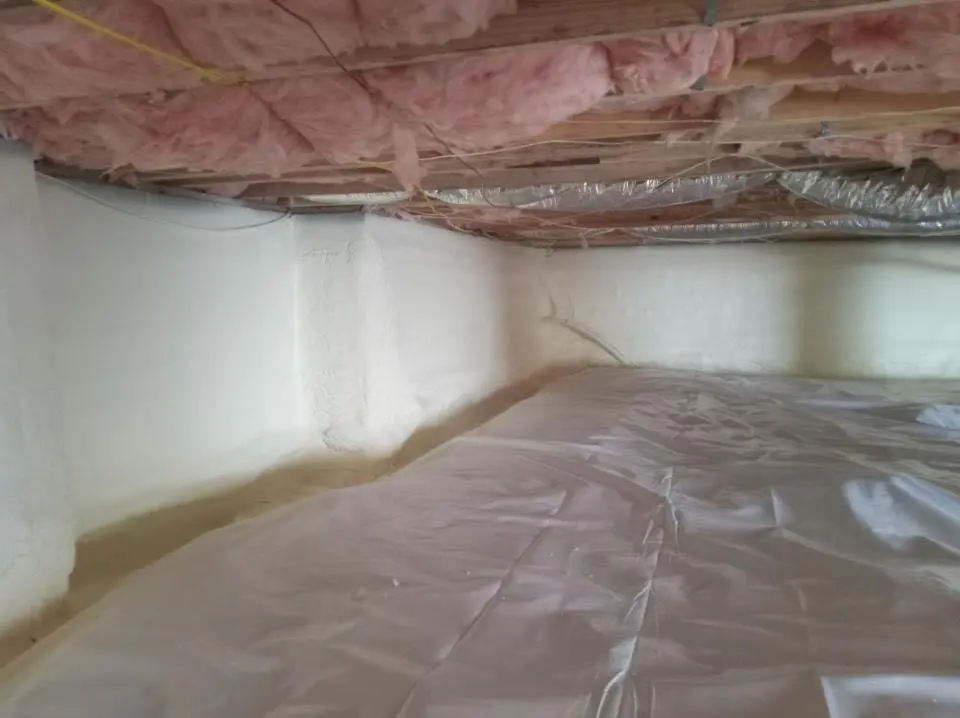 Crawl space encapsulation with closed-cell spray foam for Spray Foam Roofing in Chillicothe
